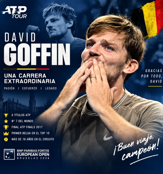 David Goffin se retiró del tenis en Bruselas