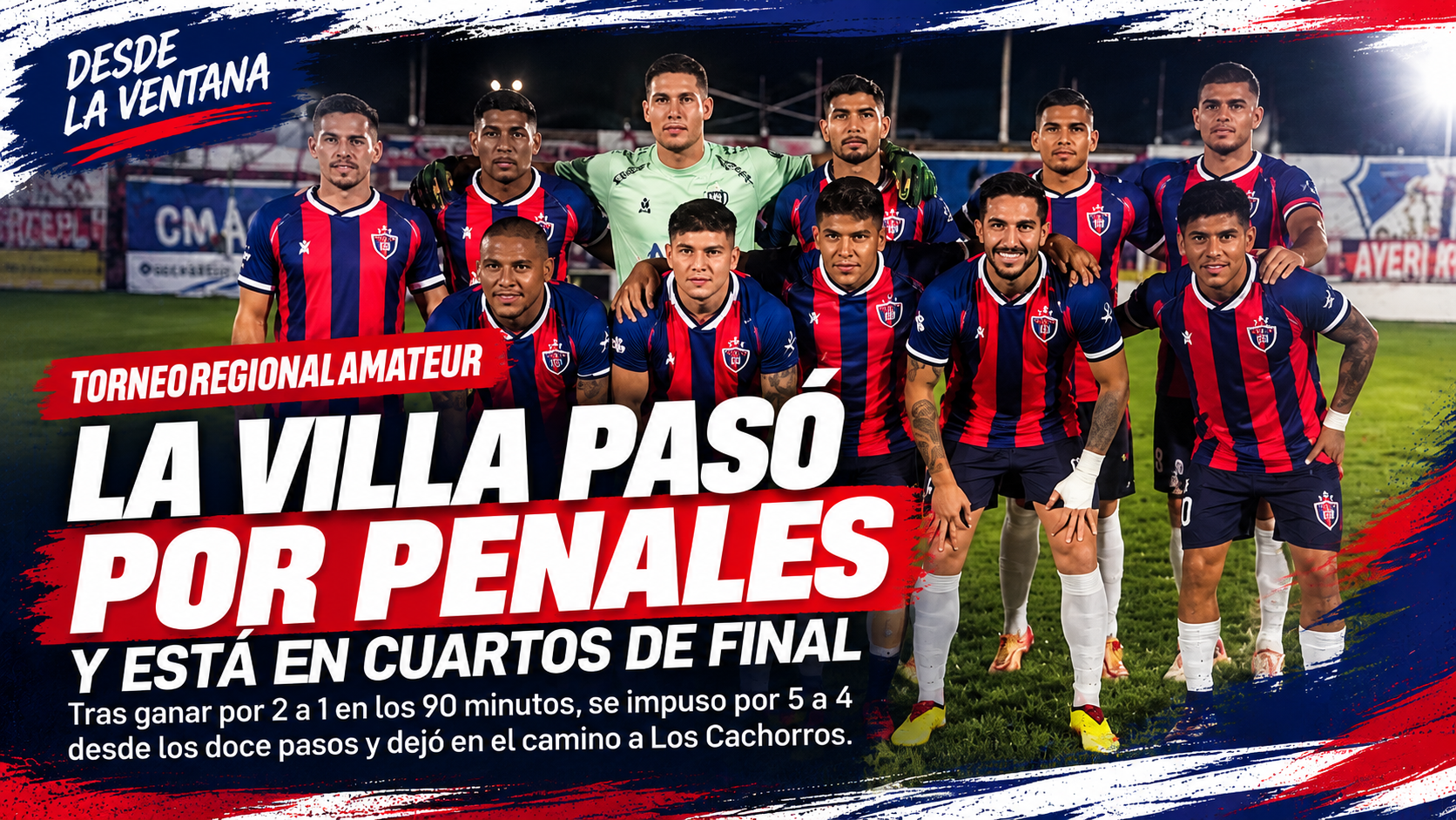 Villa San Antonio eliminó a Los Cachorros por penales. Mitre, Pocitos, Libertad y Redes de la Patria todavía buscan avanzar.