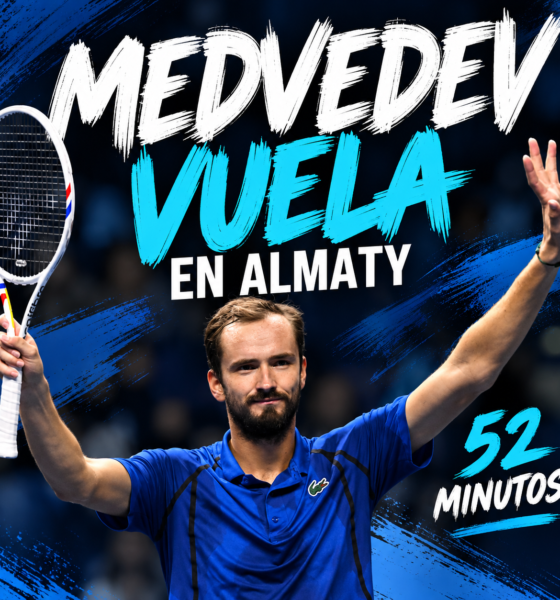 Medvedev avanza en 52 minutos en el Almaty Open 2026 y Khachanov salva cinco puntos de partido. Resultados y próximos cruces.