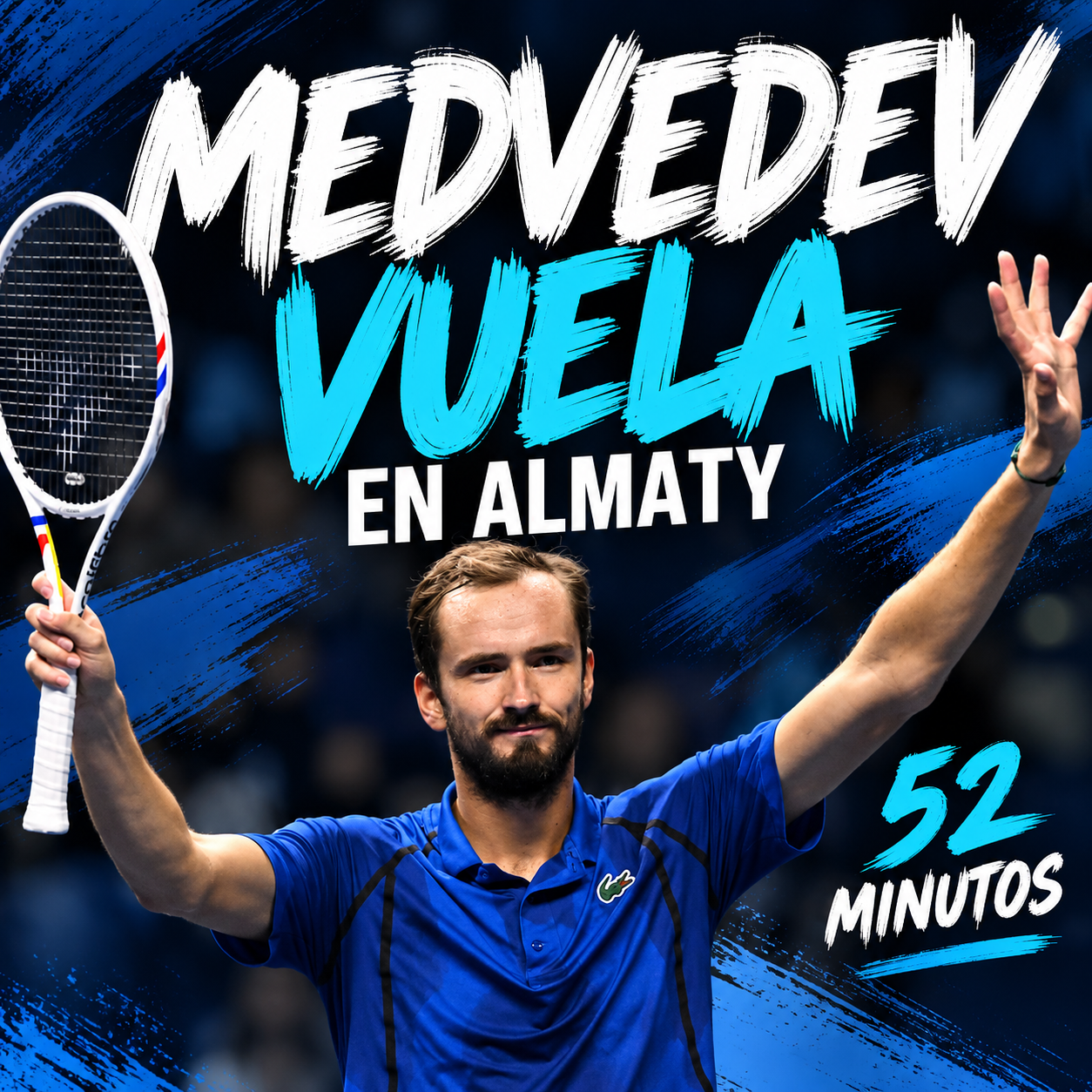 Medvedev avanza en 52 minutos en el Almaty Open 2026 y Khachanov salva cinco puntos de partido. Resultados y próximos cruces.