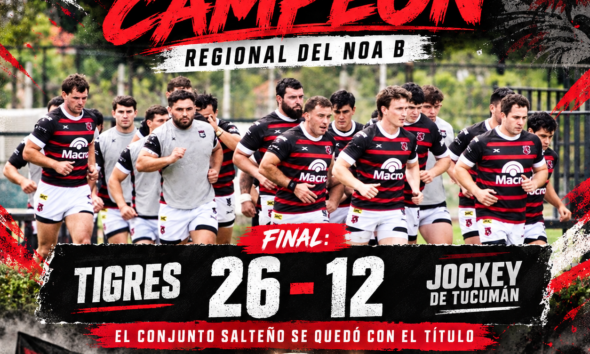 Tigres venció 26-12 a Jockey de Tucumán y es campeón del Regional NOA B. Ahora disputará la reclasificación por una plaza para el Regional A 2027.
