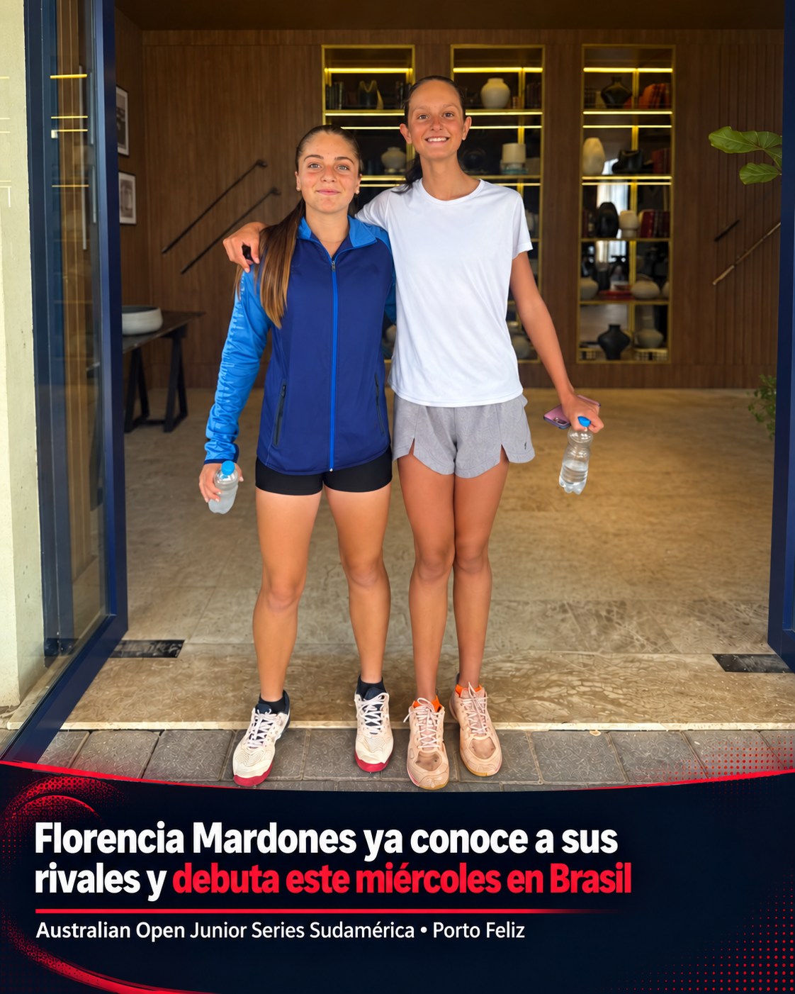 Florencia Mardones ya conoce a sus rivales en el Australian Open Junior Series Sudamérica 2026. La tenista salteña integra el Grupo A y debutará este miércoles ante la brasileña Eduarda Gomes en Porto Feliz.