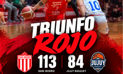 San Isidro goleó 113-84 a Jujuy Básquet en la Liga Argentina. Tiago Tomatis anotó 17 puntos y el Rojo consiguió su segundo triunfo.
