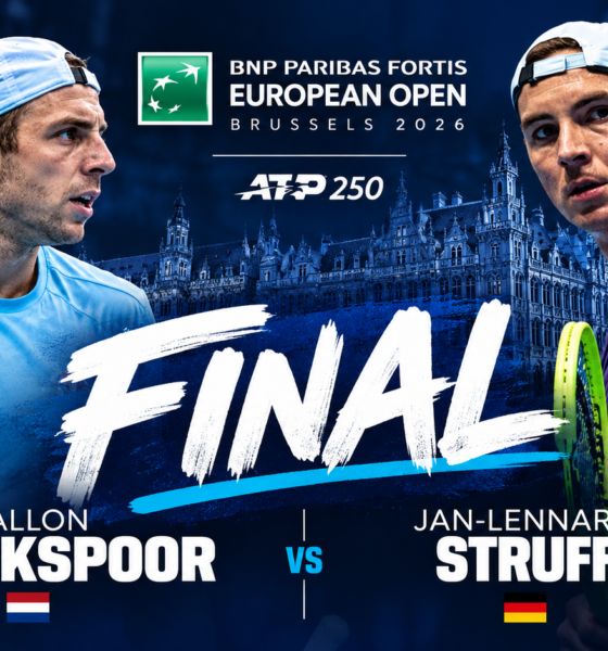 Cerúndolo cayó ante Griekspoor en las semifinales del ATP Bruselas 2026. Struff eliminó a Fils y habrá una final histórica.
